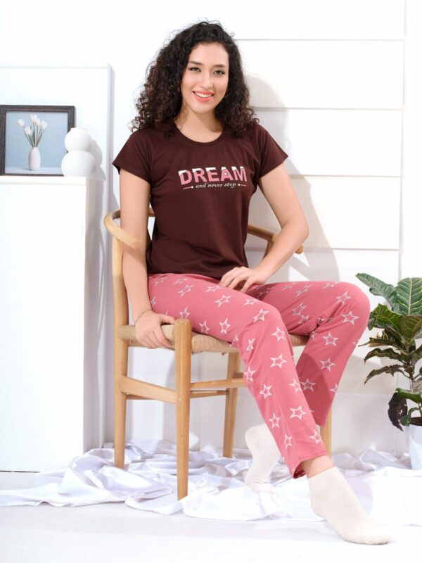 Women’s Full Night Suit in Shinker Fabric | Comfortable Sleepwear Set | Sizes S, M, L, XL, XXL - Image 8