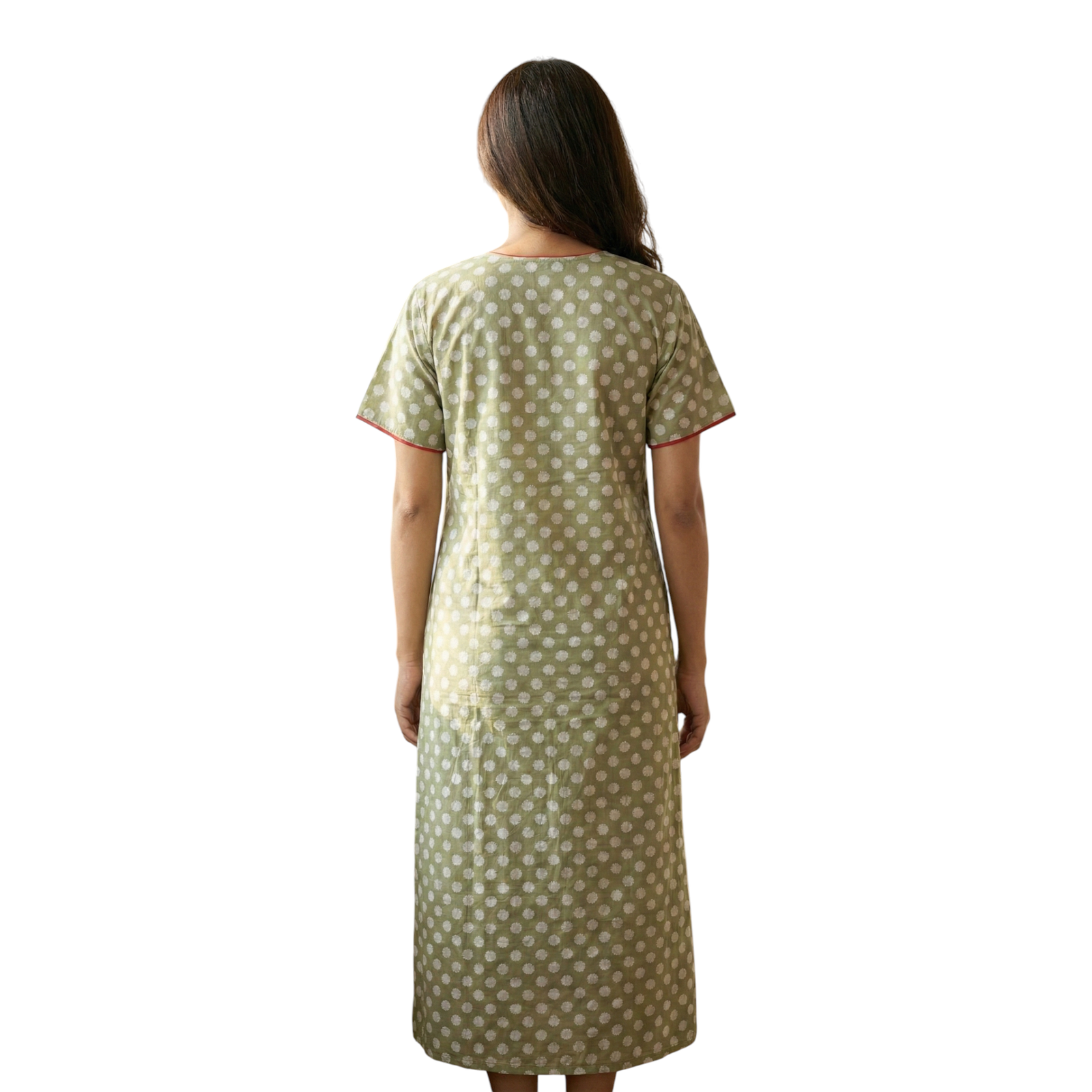 Satyam Nighties Women’s A-Line Cotton Nighty | Regular Size Night Dress | Soft & Breathable Sleepwear | Comfortable Length 55 Inch