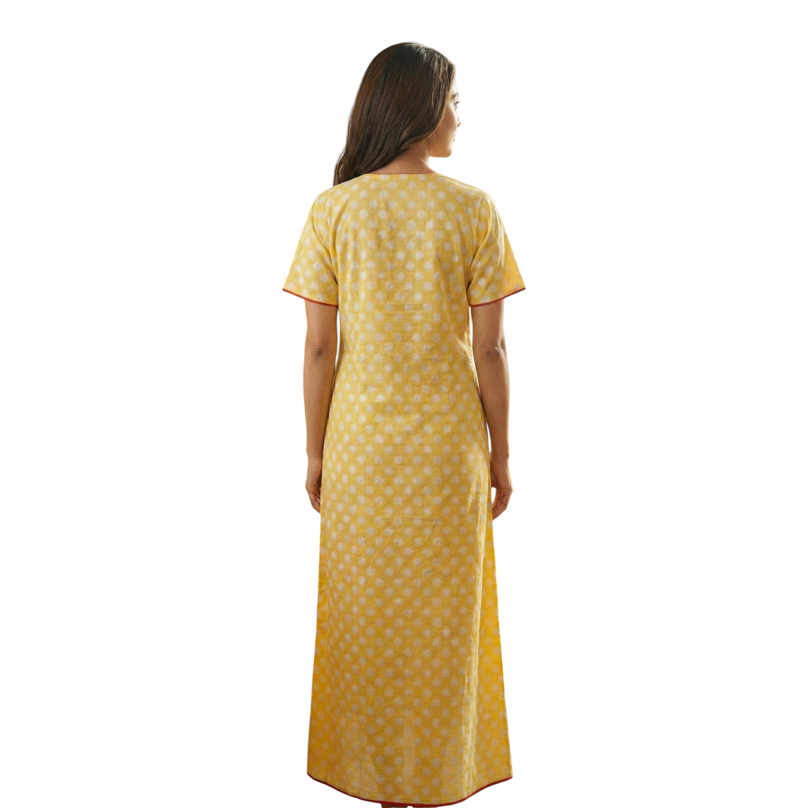 Satyam Nighties Women’s A-Line Cotton Nighty | Regular Size Night Dress | Soft & Breathable Sleepwear | Comfortable Length 55 Inch