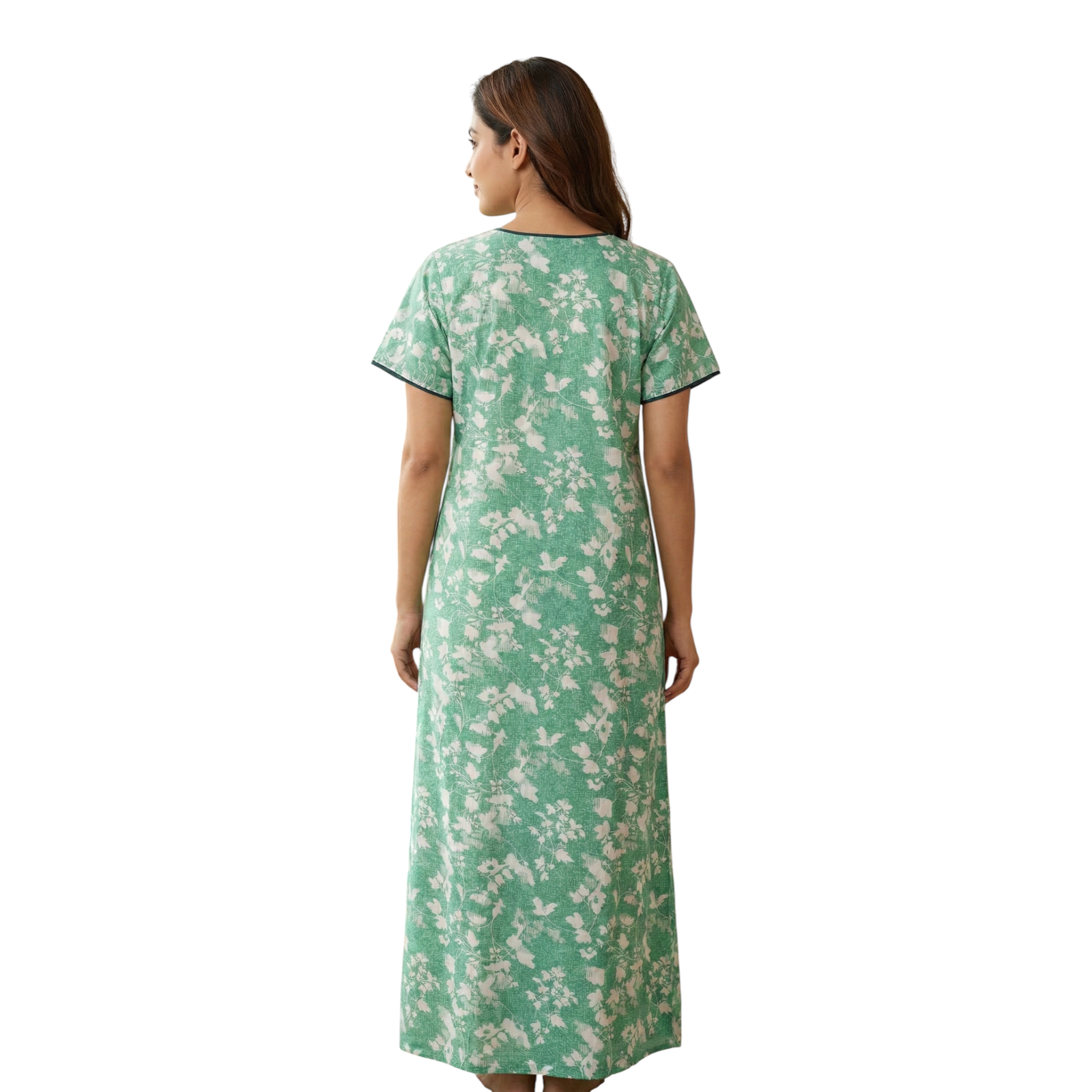 Satyam Nighties Women’s A-Line Cotton Nighty | Regular Size Night Dress | Soft & Breathable Sleepwear | Comfortable Length 55 Inch