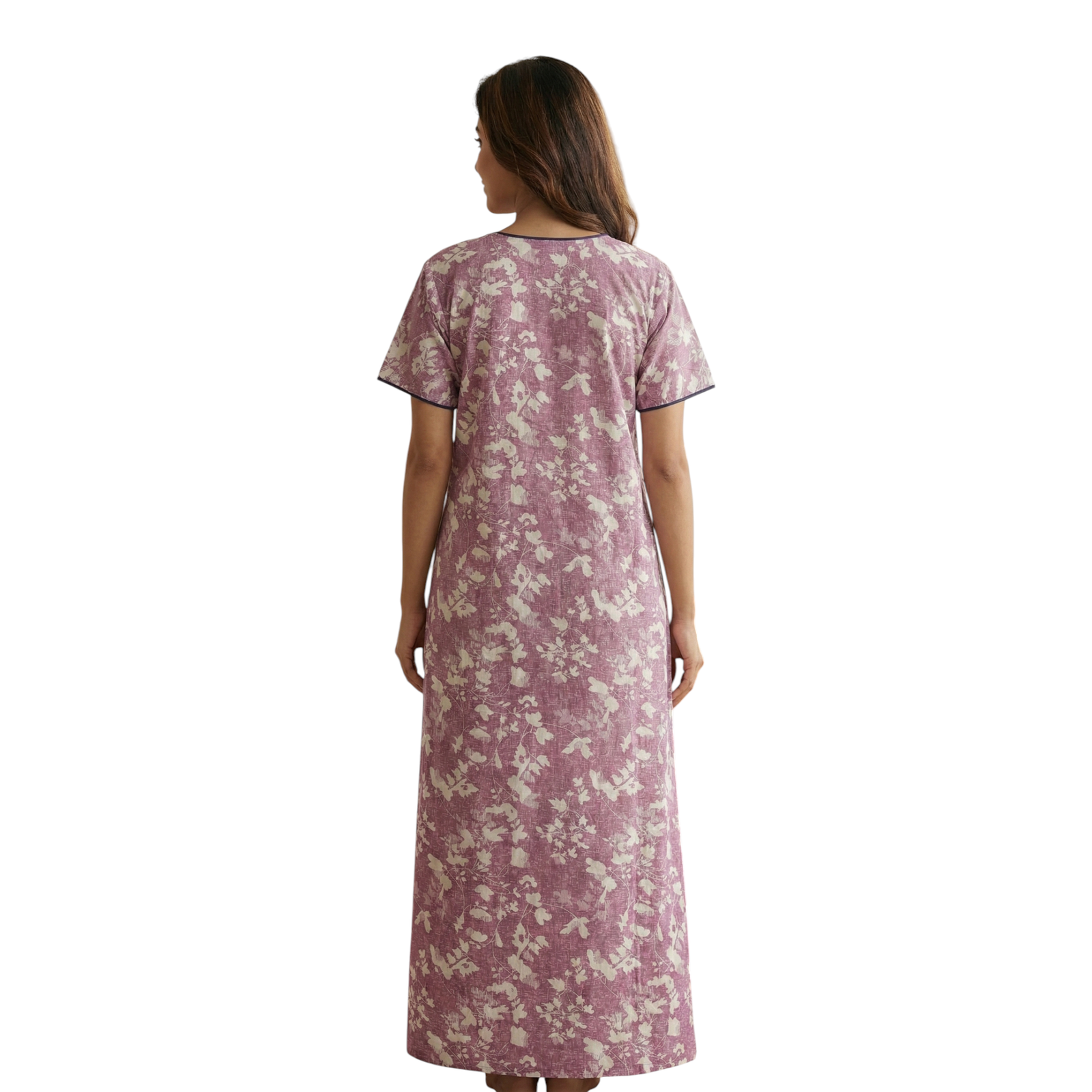 Satyam Nighties Women’s A-Line Cotton Nighty | Regular Size Night Dress | Soft & Breathable Sleepwear | Comfortable Length 55 Inch